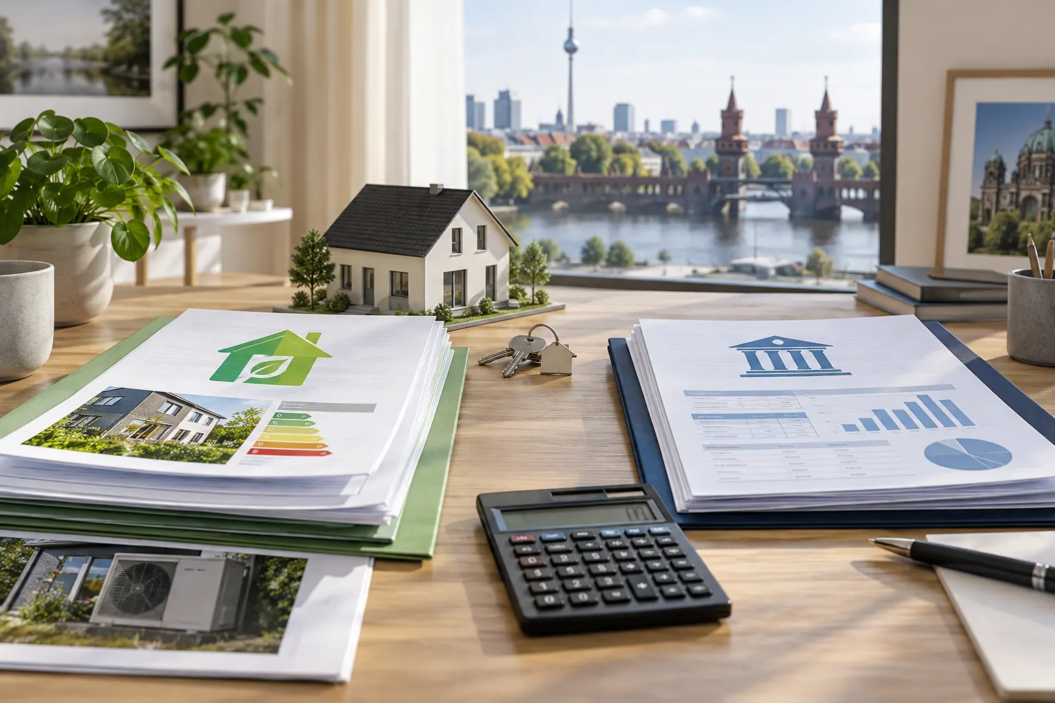 KfW-Förderunterlagen und Kreditübersicht für einen geplanten Immobilienverkauf
