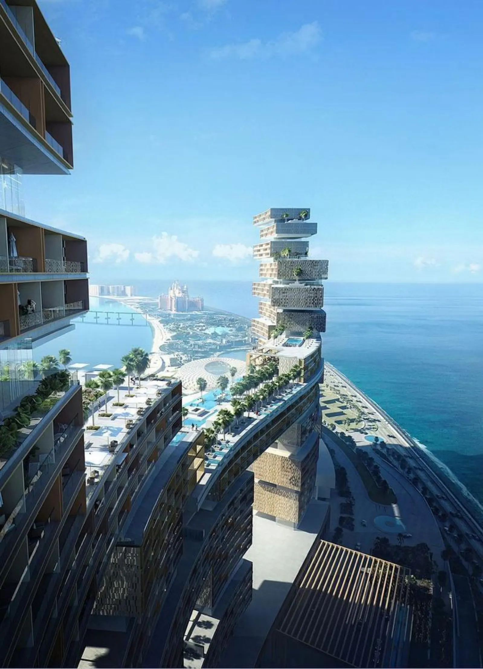 PANORAMA BLICK AUF HÖCHSTER ETAGE IM ROYAL ATLANTIS