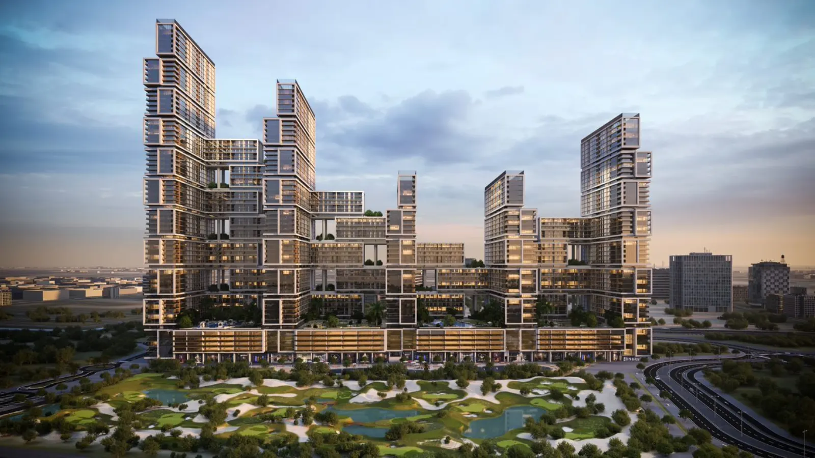 Neubauprojekt direkt an einem Golfplatz in Dubai
